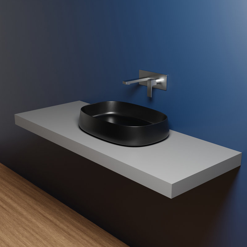 Mood 23.6 in. L Bathroom Sink, Matte Black