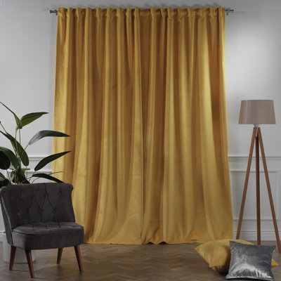 Matte Velvet Extra wide x Extra Long Custom Made Decorative Single Panel