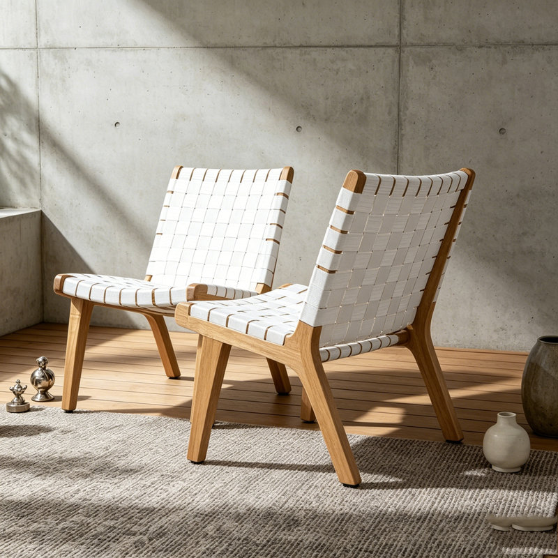 Chaise longue, White
