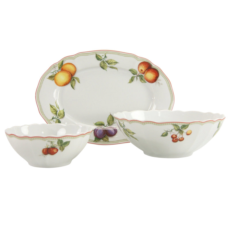 Flora Orchard Divided Serving Dish