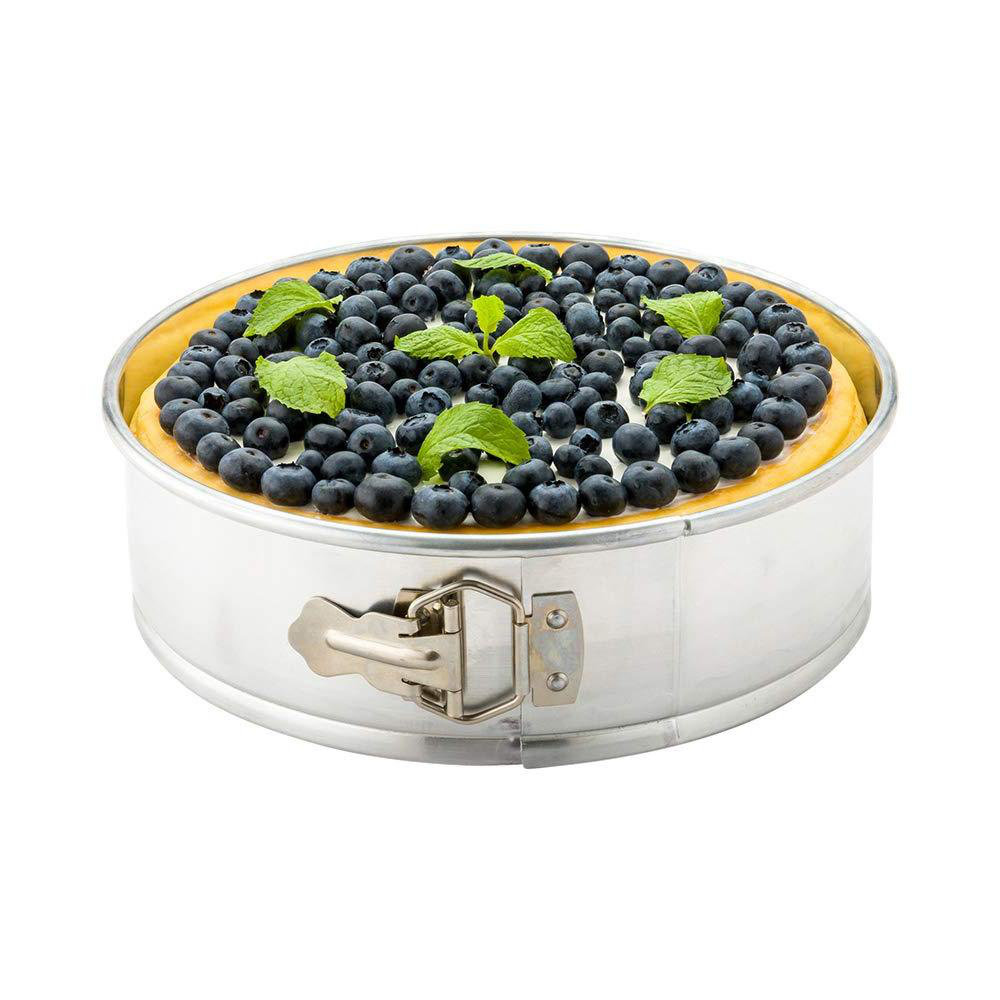 ATC HOLDINGS Round Springform Pan—Silver Aluminum with Removable Bottom ...