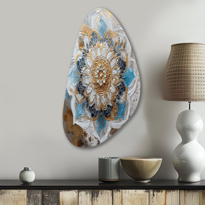 Tiras - Boho Mandala Fall Shape Irregular Metal Wall Decor