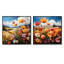 Abstrait harmonie Blooms Field - Meadow Square, ensemble de 2 collages-1469918402-1469918460
