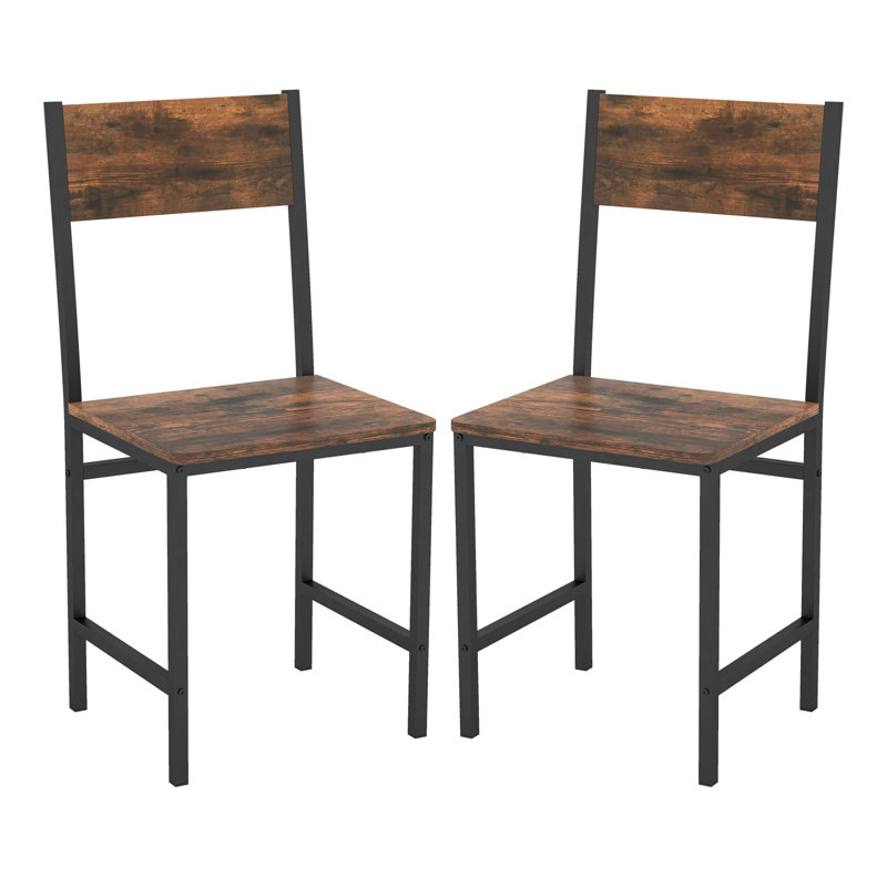 Metal Side Chair in Brown