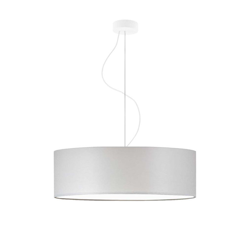 Aubryella 4 - Light Drum Pendant, Light Gray, White