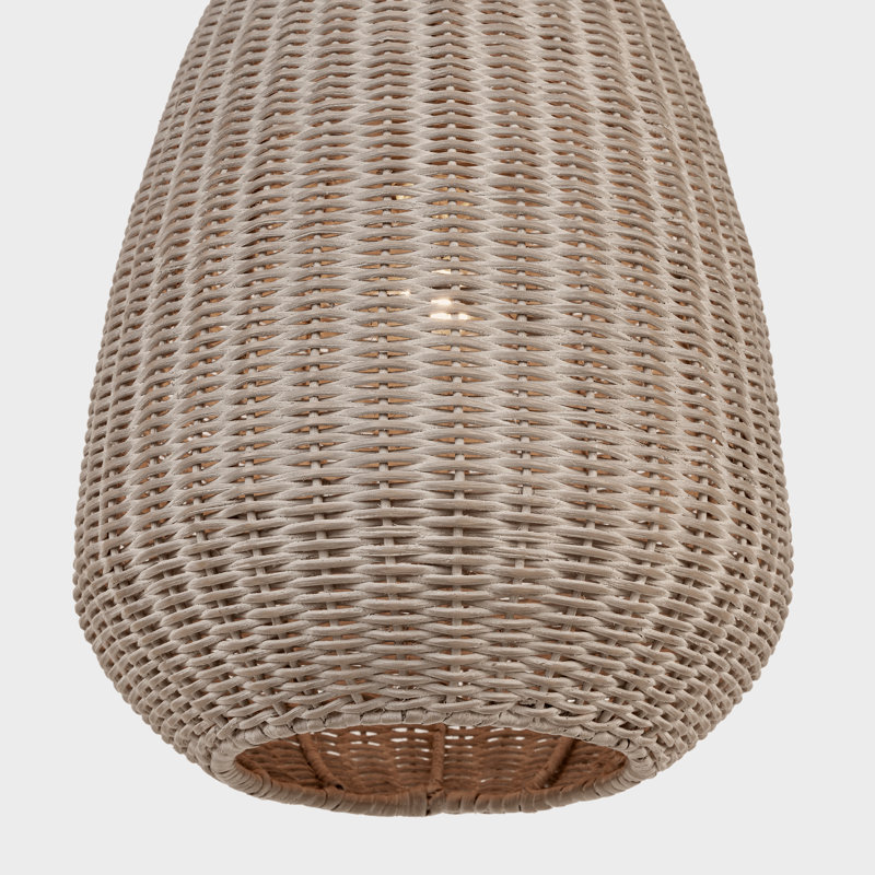Kokomo Pendant by Chapman & Myers, 46 cm H x 30 cm W, 122 cm H x 81 cm W, Ash