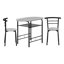 Ensemble de 3 tables de salle à manger, petites, L 32 po, cuisine, métal, stratifié, contemporain-1095962909