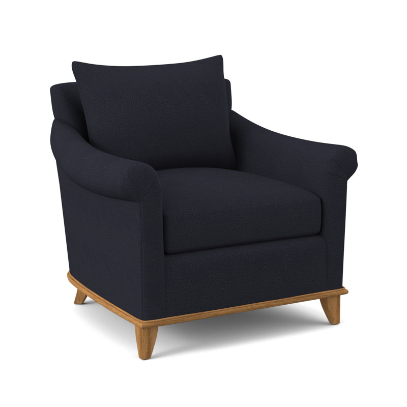 Drake Upholstered Armchair, Amber, Venice Navy