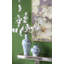Console rectangulaire 47 po x 15,5 po x 31 po avec motif floral élégant et finition argentée miroir