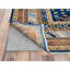Tapis bleu noué à la main de conception unique 8 pi 4 po x 9 pi 7 po New Age Tyaria