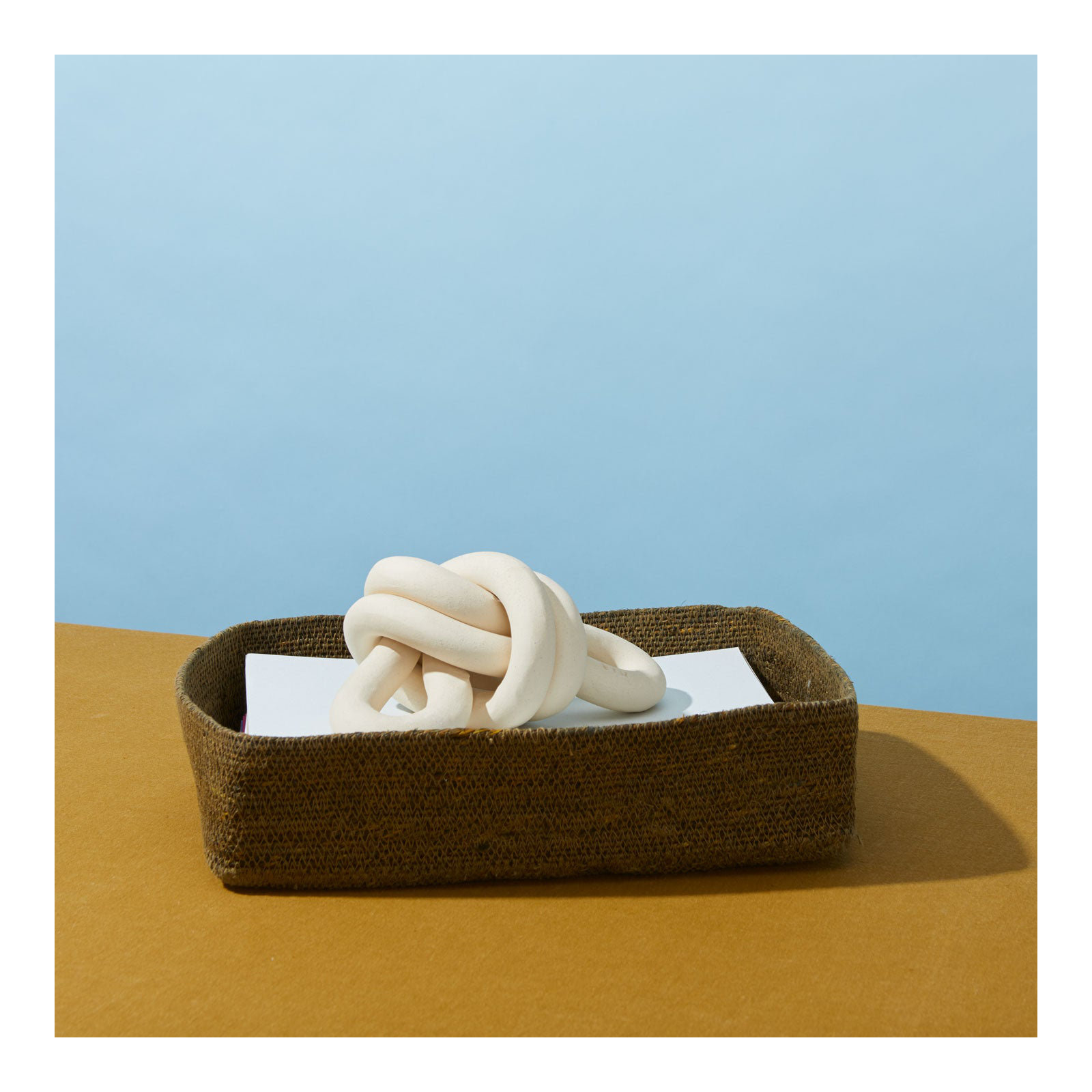 Hawkins New York Seagrass basket - Letter Tray, Olive