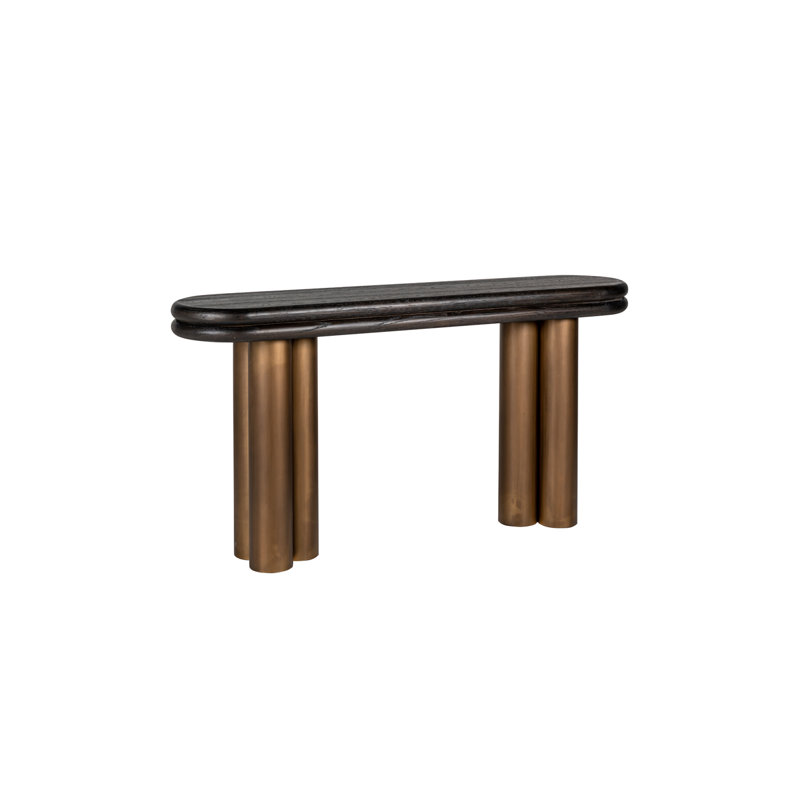 Macaron 63'' Solid Wood Top Console Table
