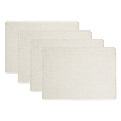 Fringe - 100% Pure Linen Placemats