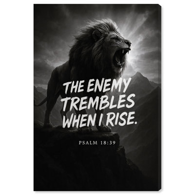 Words Of Faith " When I Rise Script Roar " by Art Remedy