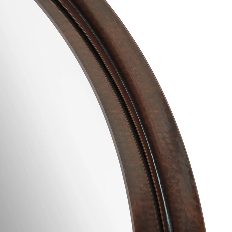 Palora Oval Bathroom Vanity Mirror, Antique Copper