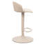 Tabouret réglable contemporain en métal et en tissu, ensemble de 2-240726292