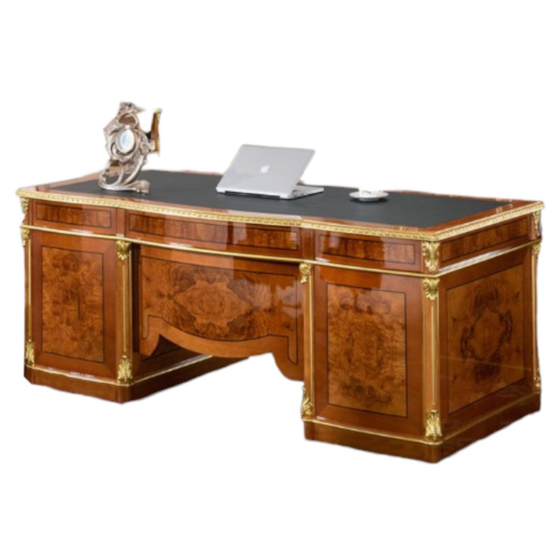 Solid Wood Base Executive Desk