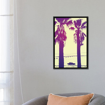 « palms » par giuseppe cristiano, peinture sur toile tendue