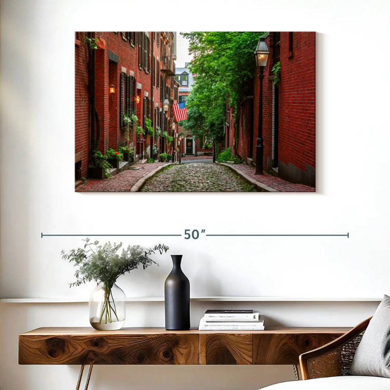 Sireci Boston Acorn Street, 26" H x 39" W