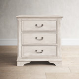 Nestor 3 - Drawer Nightstand - Antique White w/ Wirebrush