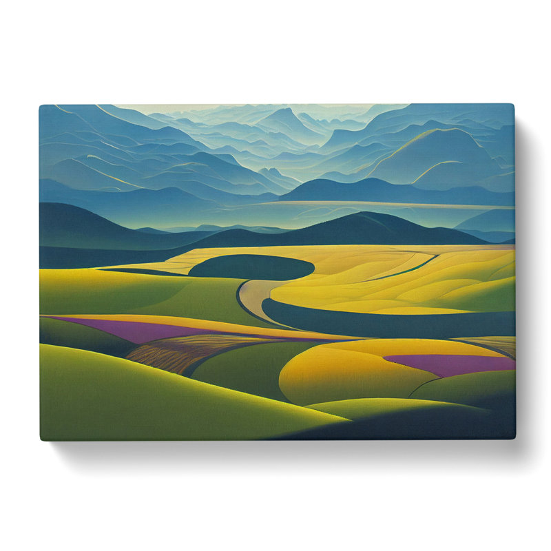Staggering Spring Meadow Landscape - Wrapped Canvas, 50cm H x 76cm W x 3cm D