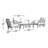 Rubina 4 Piece Sofa Seating Group with Cushions-1763138253-1762126442