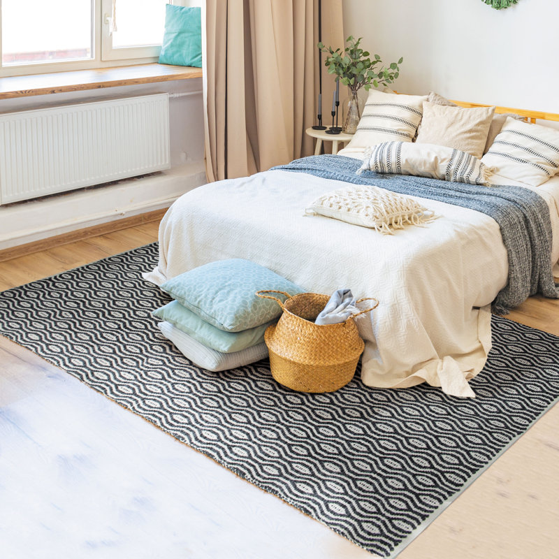 Tahani Geometric Hand Woven Area Rug, Rectangle 160 x 230cm