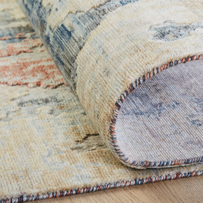 Bergetta Wool Abstract Indoor Rug, Rectangle 2' x 3'