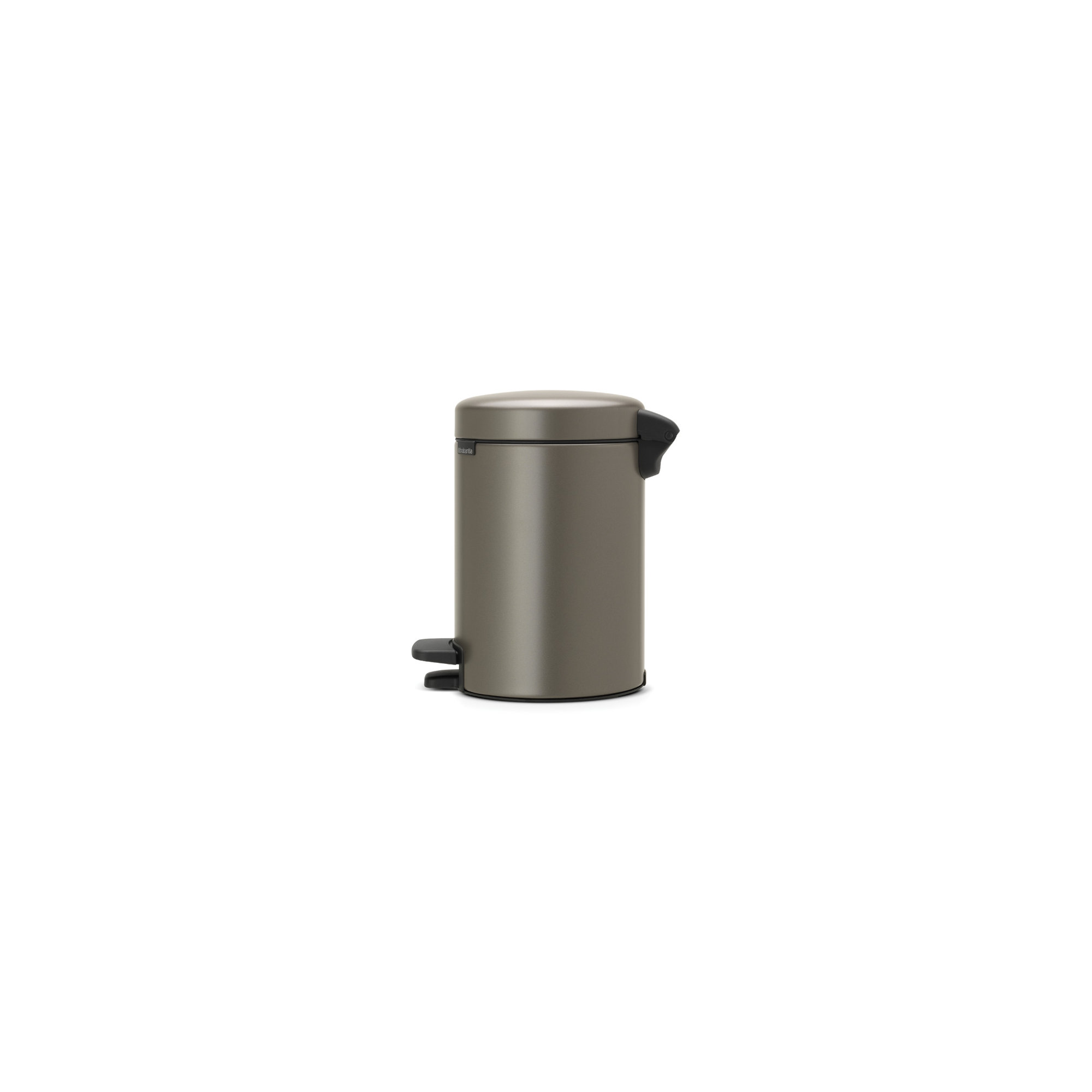 Brabantia NewIcon Step On Trash Can, 0.8 Gallon (3 Liter), Platinum