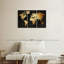 «Gold Map», reproduction sur toile-597232526