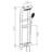 Wall Mounted Led Digital Display Thermostatic Shower System With Waterfall Tub Spout With Mult-Function Handheld Shower