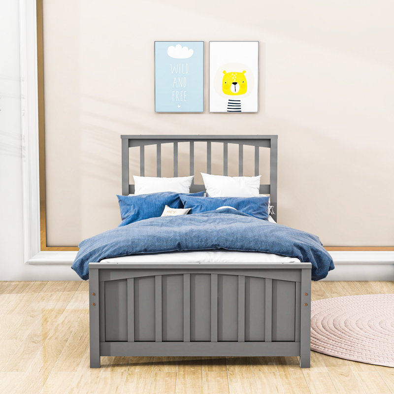 Lit plateforme simple en bois