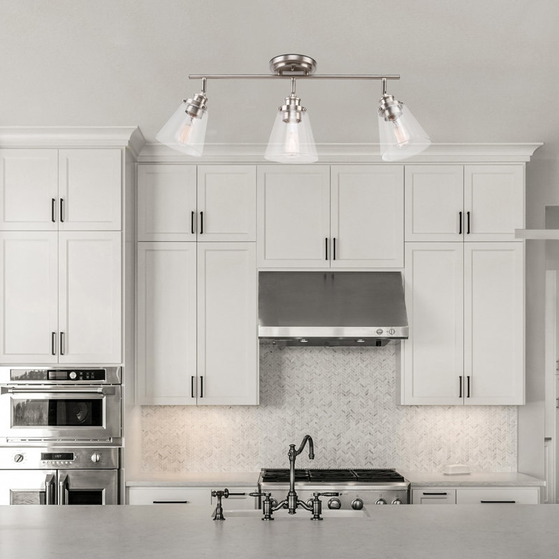 24.4'' 3 -Light Fixed Track Track Kit with Dimmable and Adjustable Head