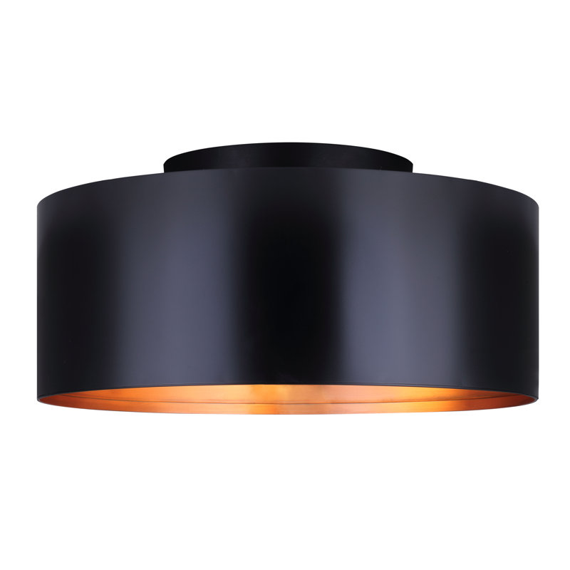 Plafonnier semi-encastré 15,75 po 2 lumières Troxel