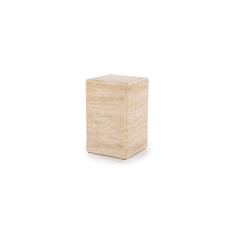Stone Top End Table