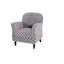 Fauteuil à carreaux en velours côtelé-1201000870