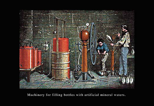Machinery for Filling Bottles with Artificial Mineral Waters by John Howard Appleton Painting Print