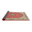 Tapis rouge / beige en laine Amna-1574866018