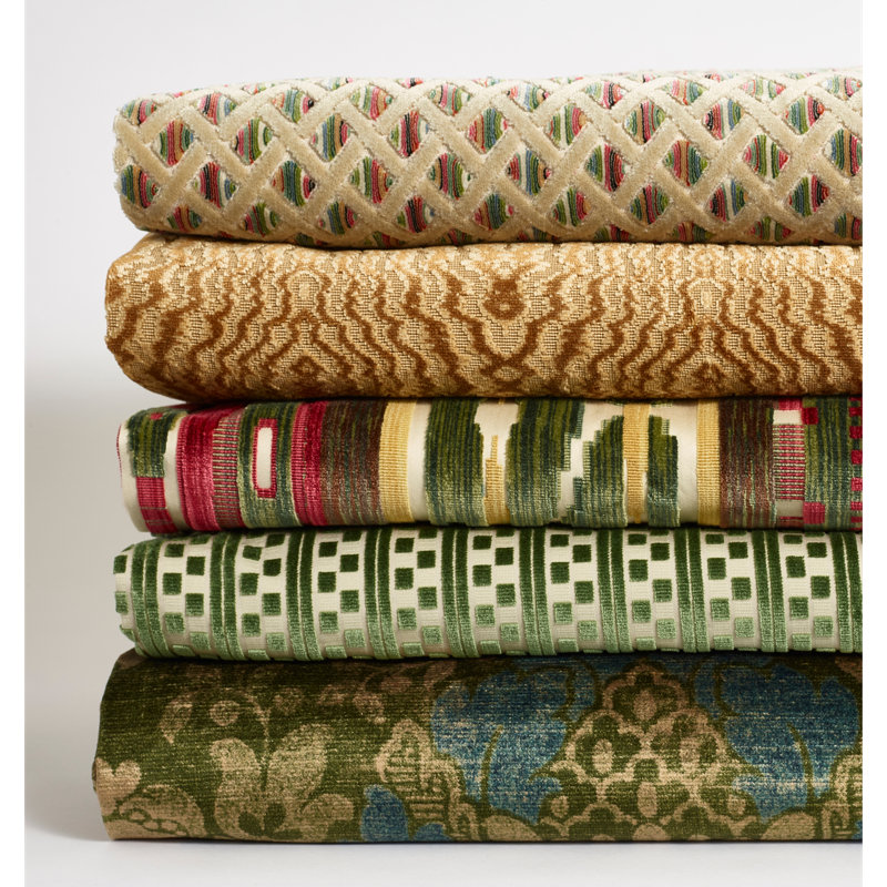 Harlington Alma Velvet Fabric, Loden