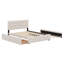 Lit plateforme tapissier avec 2 tiroirs et lit gigogne-1683553000