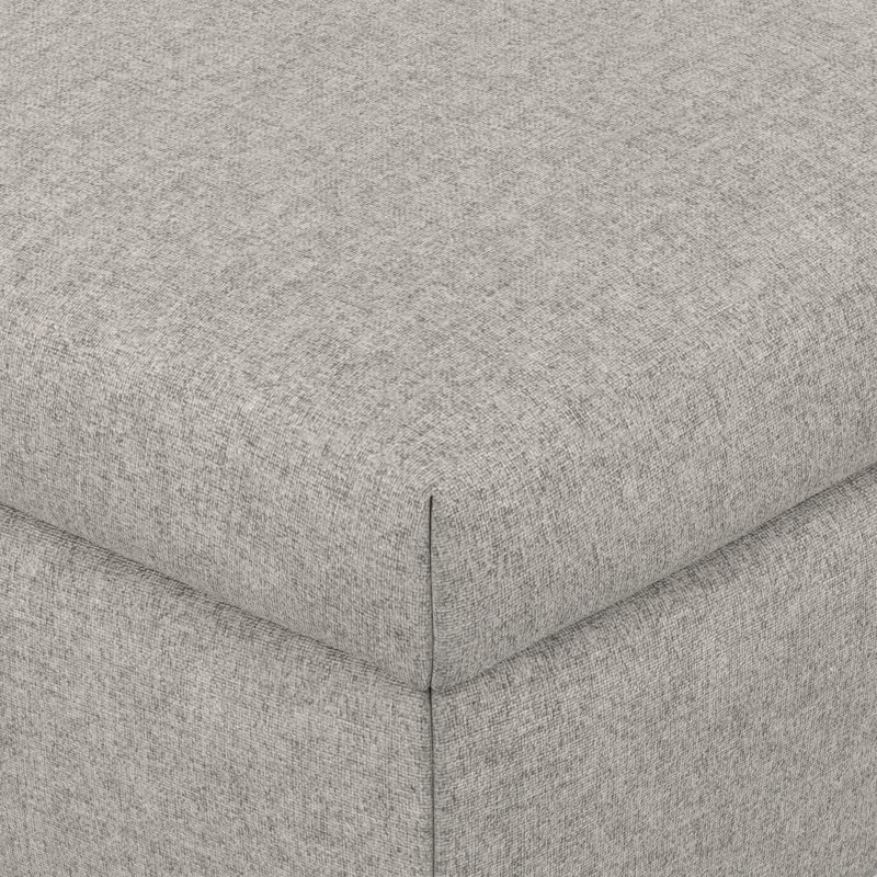 Repose-pieds de rangement pour table basse avec couvercle relevable et pieds en métal Rebecca