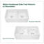 Évier de cuisine en céramique blanche Farmhouse à tablier frontal avec glacis durable et options d'installation polyvalentes