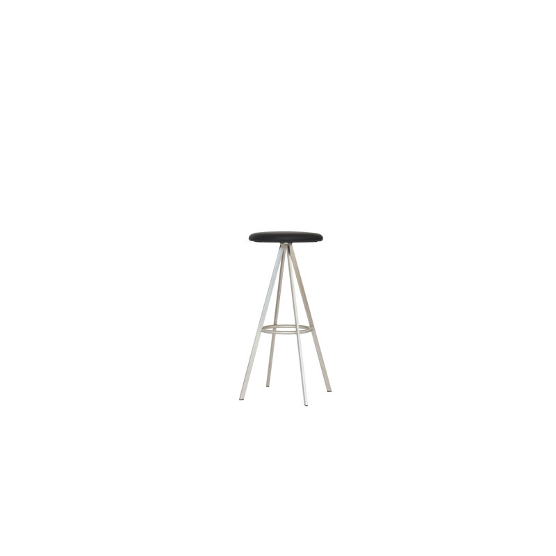 Quad-Space Bar Stool, Black, Bar Stool (30.16" Seat Height)