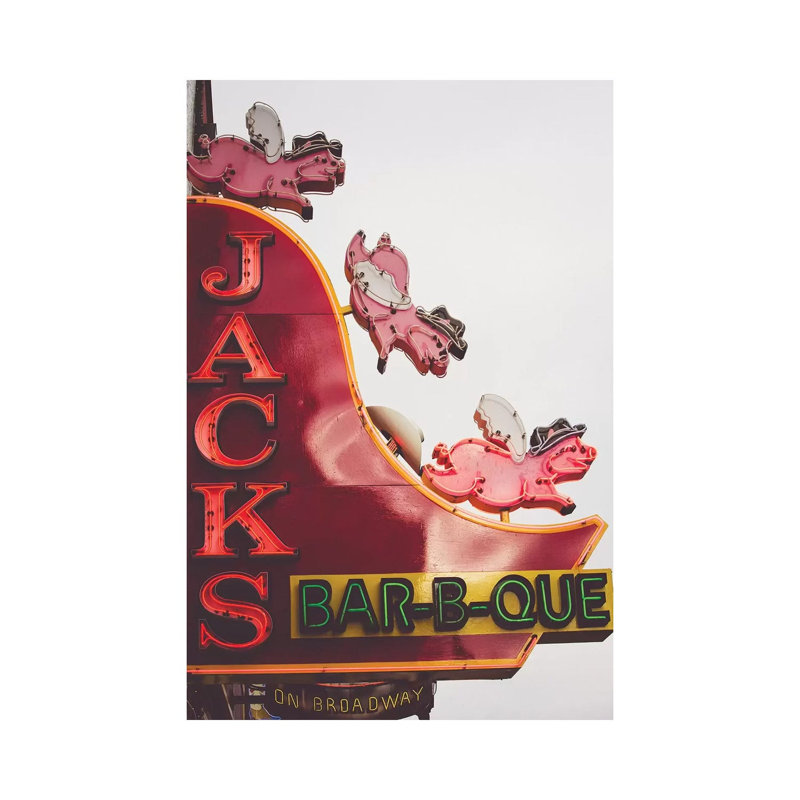 Nashville Neon I by Ann Hudec - Wrapped Canvas Gallery-Wrapped Canvas Giclée, 20.32 cm H x 30.48 cm W