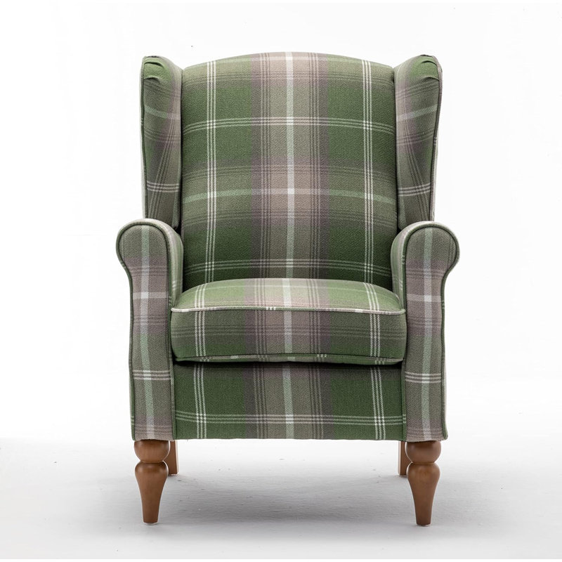 Bouchicas Upholstered Accent Chair, Green