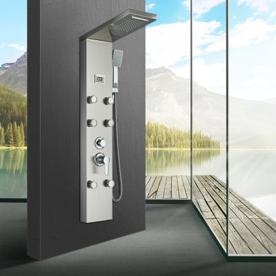 47.2'' Shower Panel with Fixed Shower Head