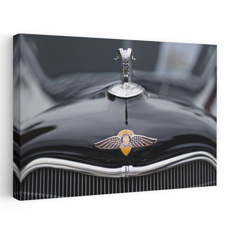 Close-up Of A Hood Ornament Of Dodge's Car Culver City Los Angeles County California USA by Scott M. Tansey - Wrapped Canvas Print