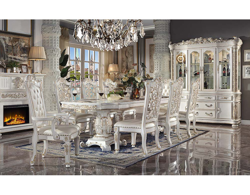 Extendable Dining Table, 91" H x 71" L x 21" W