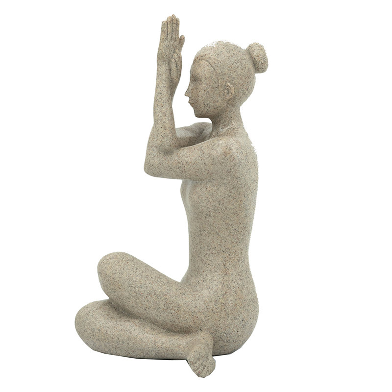 Figurine de yoga 7 x 5,5 x 9,5 po