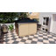 Pavillon de jardin extérieur en aluminium 10 pi x 10 pi, gris clair-120194527